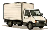 A box van used for removals.